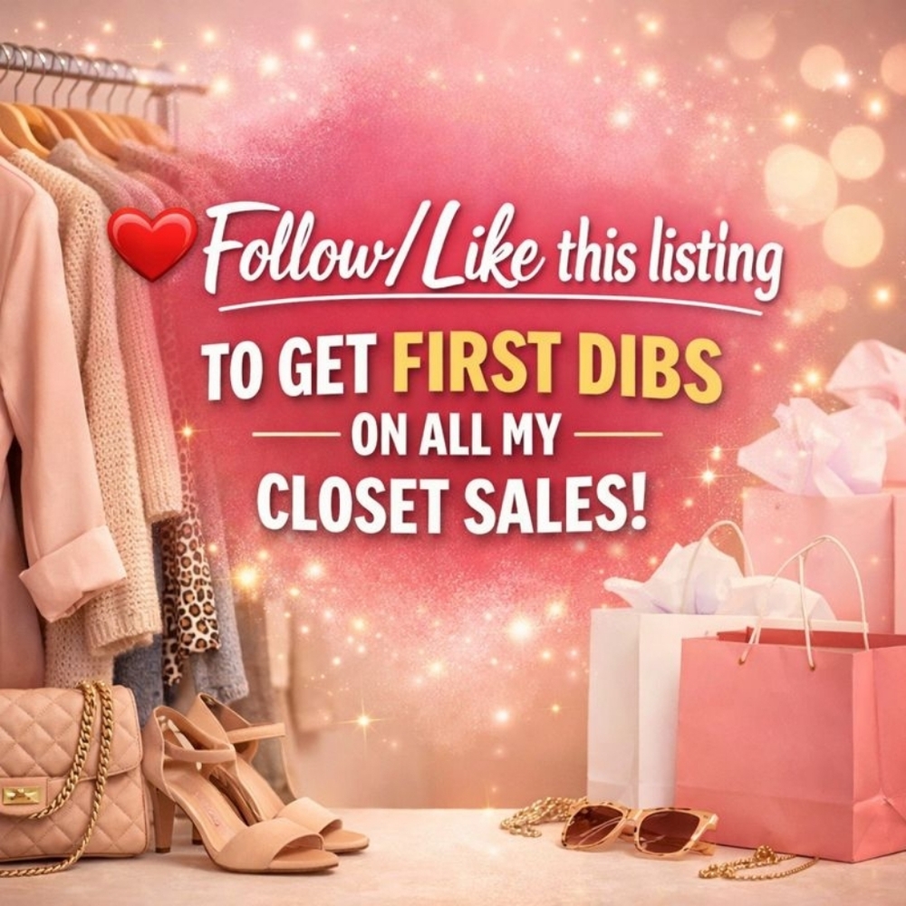 Like This Listing To Be Notified Of Any Closet Sales!